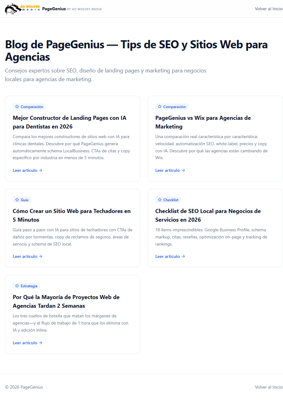 Página de blog